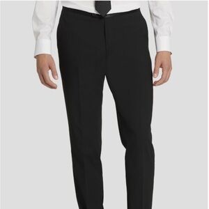 NEW 32W x 30L Tuxedo Pants Egara Skinny Fit Black Satin